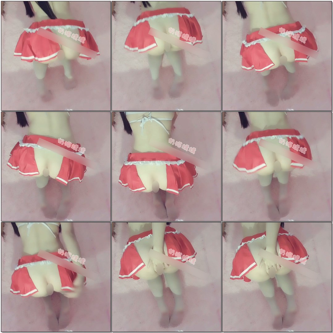 【极品推荐】极品粉穴@福利姬@微博网红@奶猫糯糯(糯糯酱)之最爱红色小短裙 粉嫩小PP(41P/3V/123MB) COSPLAY-第10张