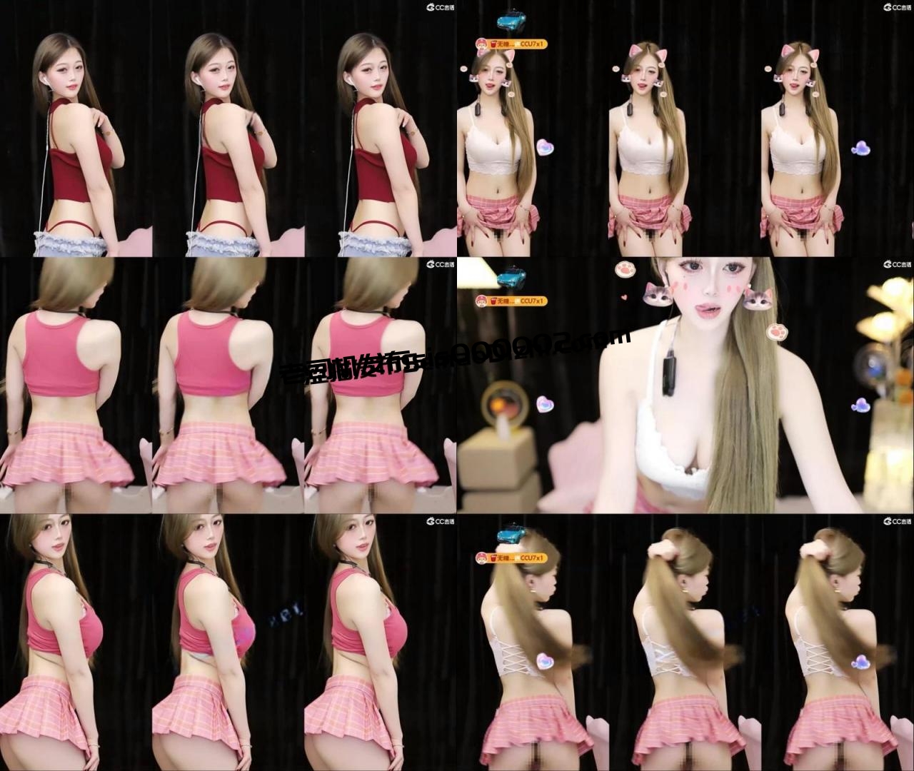 【CC福利】招财啃啃 露点直播骚舞剪辑18部