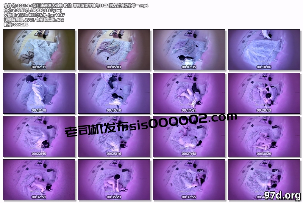 2024-4-4新片速递酒店偷拍 极品E罩杯眼镜学妹与18CM男友对决姿势单一