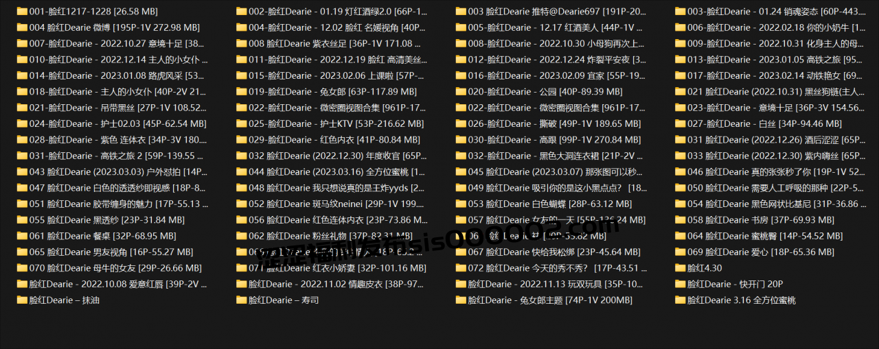 脸红dearie72套写真合集13.9G