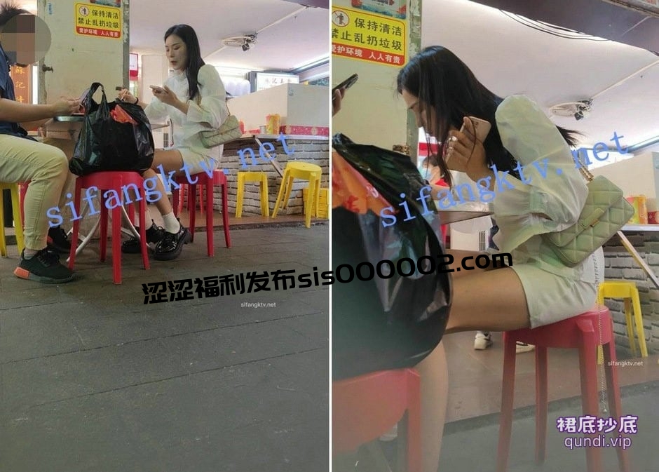 【XLBCD】047白色短裙极品美女，超性感丁字裤毛毛清晰可见【2.05G】