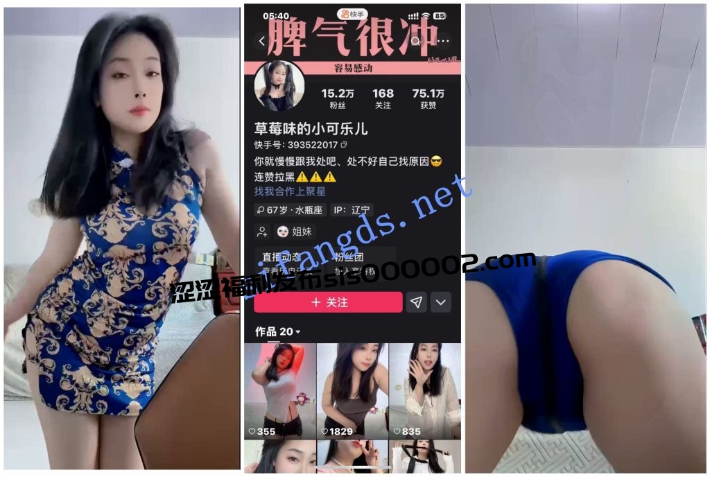 快手草莓味的小可乐 付费群定制骚舞骚诱合集 漏内【12V】【295M】