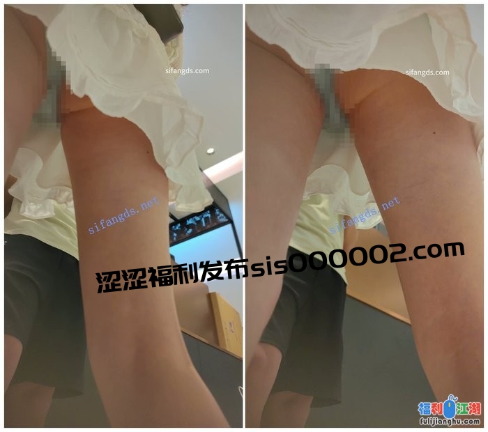 【CSCD】白色连衣裙小姐姐和男朋友买奶茶,蓝色窄内[某房原版]【795M】